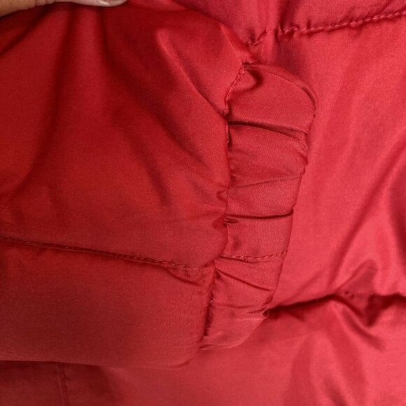 U.S. Polo Assn. Women’s Red Puffer Zip Up Jacket Coat (No Hood) Size M - Picture 6 of 12